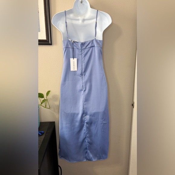 WeWoreWhat Women's Cowl Midi Dress Slate Blue Size 2 NWT - Picture 5 of 16